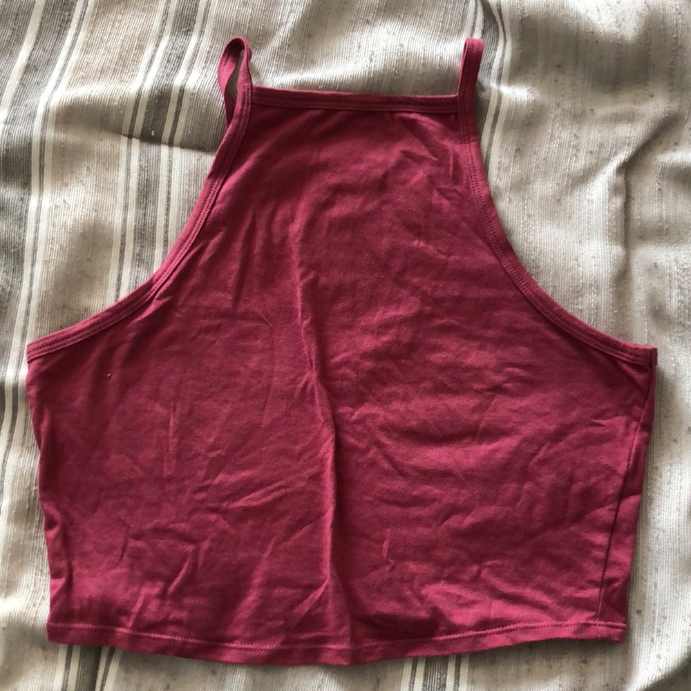 Wet Seal Dark pink crop top